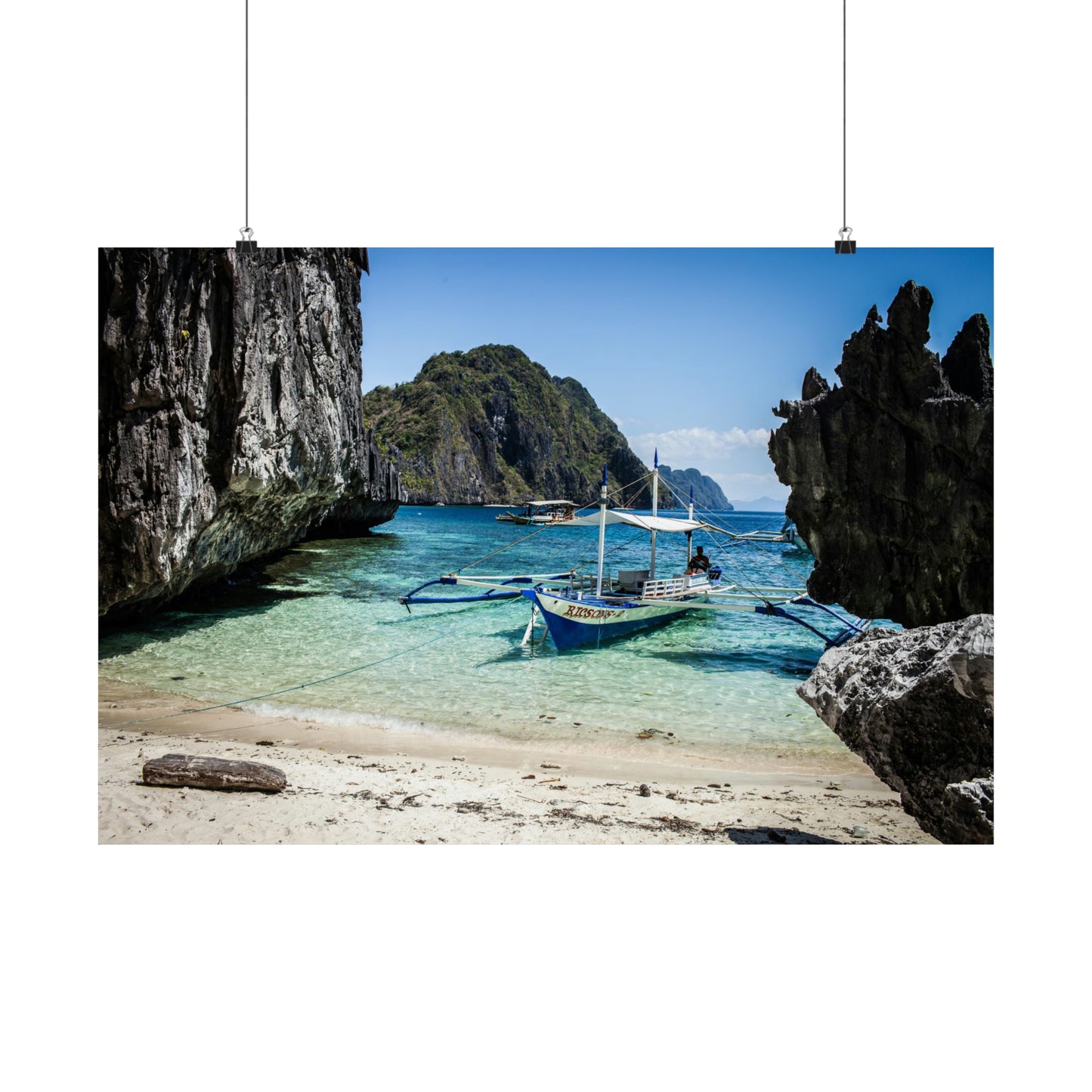 El Nido Boat - Fine Art Photo PRINT 24x16, 30x20 or 36x24 - Landscape Matte Finish