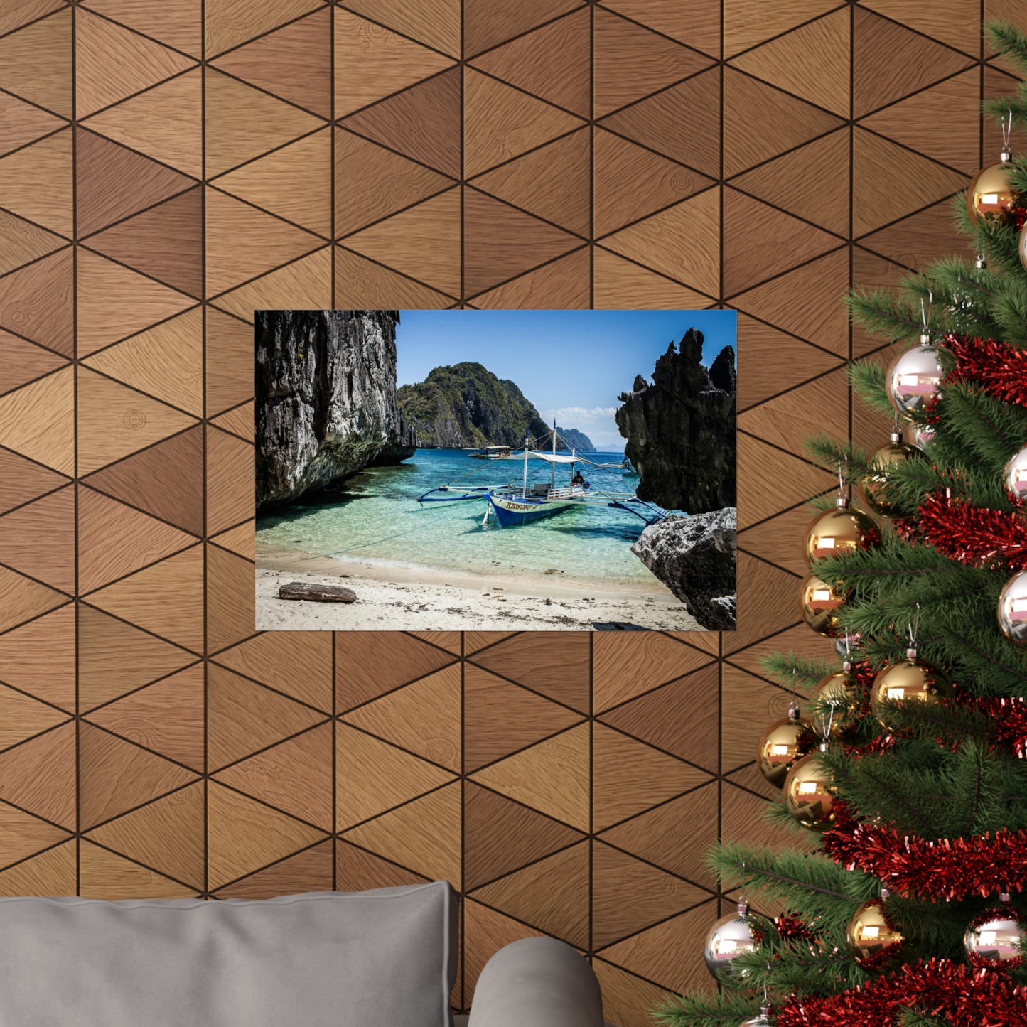 El Nido Boat - Fine Art Photo PRINT 24x16, 30x20 or 36x24 - Landscape Matte Finish