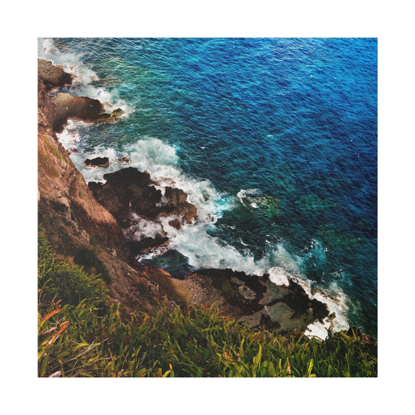Makapuu Point - Fine Art SQUARE CANVAS Matte - 14x14, 24x24 or 32x32, Stretched, 0.75"
