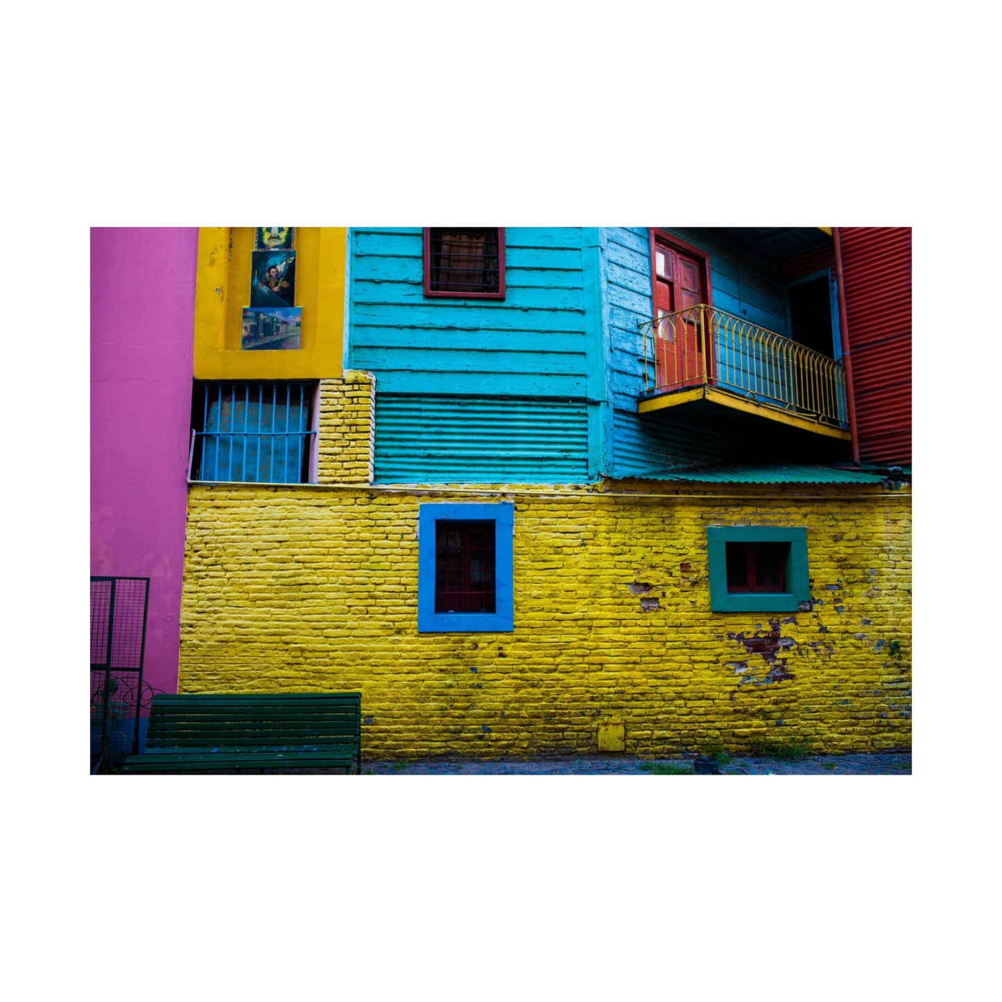 La Boca Colors - Fine Art Photo PRINT 24x16, 30x20 or 36x24 - Landscape Matte Finish
